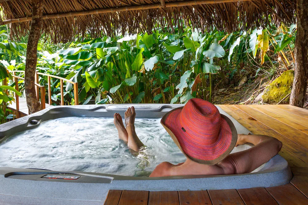 Jacuzzis y saunas de infrarrojos en The Haven